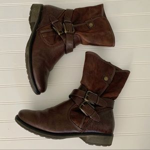 BareTraps Sabella Brown Buckle Boot